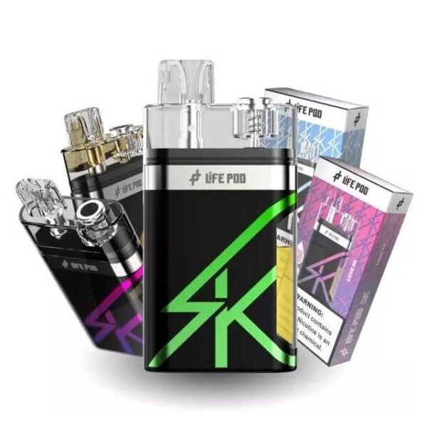 LifePod SK Kit Descartável Squonk com sabores intensos